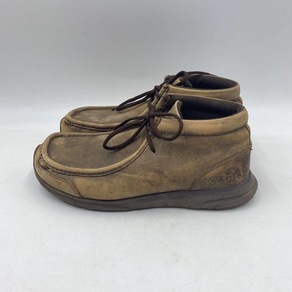 Ariat Shoes Ariat Mens 9ee Spitfire Brown Bomber Leather Moc Soft